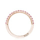 String of Pink Sapphires Ring