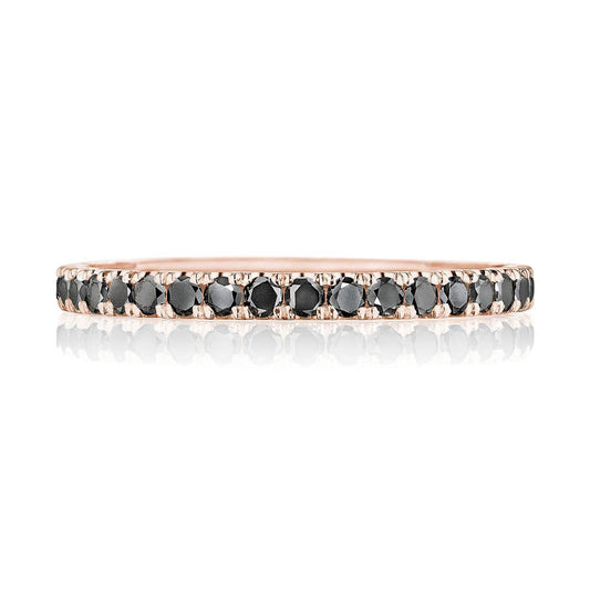 String of Black Diamonds Ring