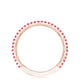 String of Pink Sapphires Ring