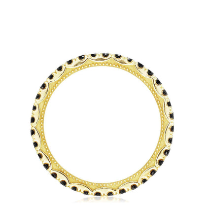String of Black Diamonds Ring