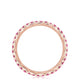 String of Pink Sapphires Ring