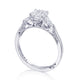 Round 3-Stone Engagement Ring
