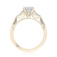 Oval 3-Stone Engagement Ring