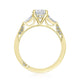 Oval 3-Stone Engagement Ring