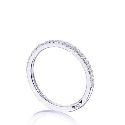 French Pavé Diamond Wedding Band - 1.5mm