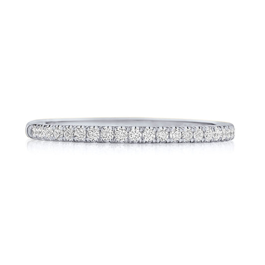 French Pavé Diamond Wedding Band - 1.5mm