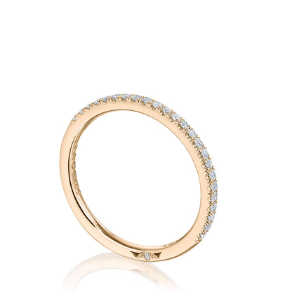 French Pavé Diamond Wedding Band - 1.5mm