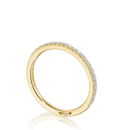 French Pavé Diamond Wedding Band - 1.5mm