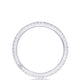 French Pavé Diamond Wedding Band - 1.5mm