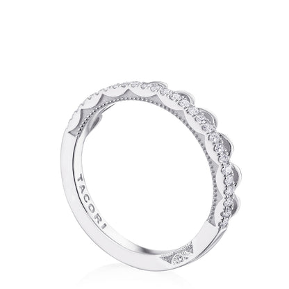 Crescent Crown Ring with Diamond