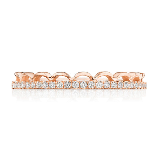Crescent Crown Ring with Diamond