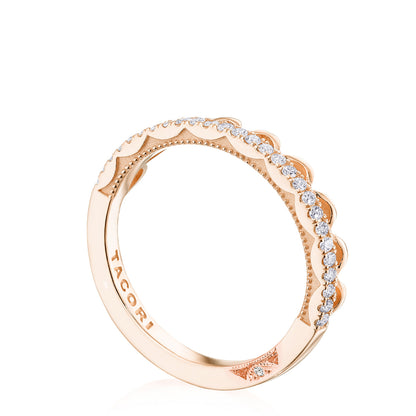 Crescent Crown Ring with Diamond