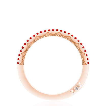Crescent Crown Ring with Ruby