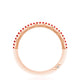 Crescent Crown Ring with Ruby