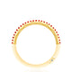 Crescent Crown Ring with Ruby