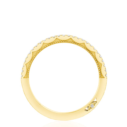 Crescent Crown Ring with Diamond