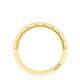 Crescent Crown Ring with Diamond