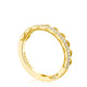 Crescent Crown Ring with Diamond