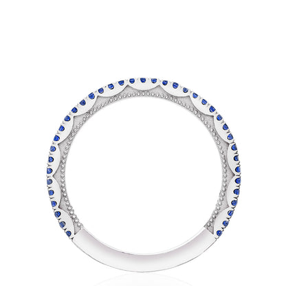 Crescent Crown Ring with Sapphire