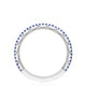 Crescent Crown Ring with Sapphire