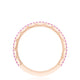 Crescent Crown Ring with Pink Sapphire