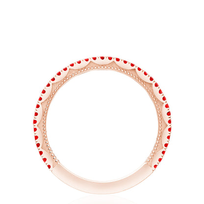 Crescent Crown Ring with Ruby
