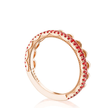 Crescent Crown Ring with Ruby