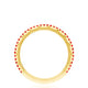 Crescent Crown Ring with Ruby