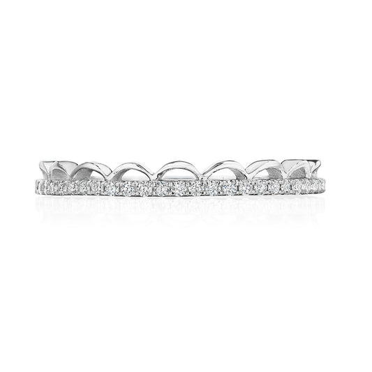Crescent Crown Ring with Diamond