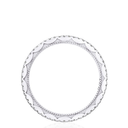 Crescent Crown Ring with Diamond