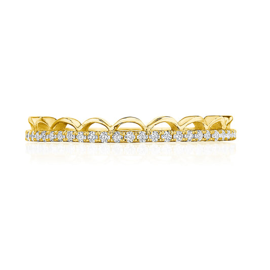 Crescent Crown Ring with Diamond