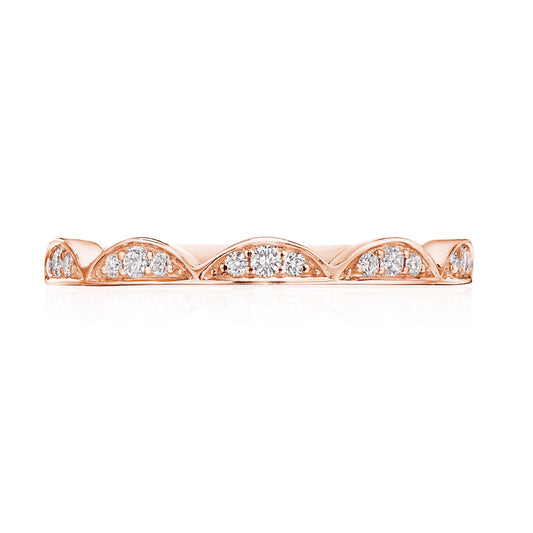 Crescent Crown Ring with Diamond