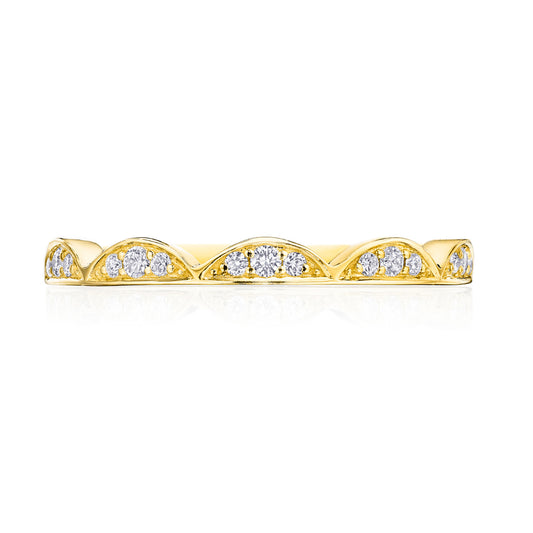 Crescent Crown Ring with Diamond