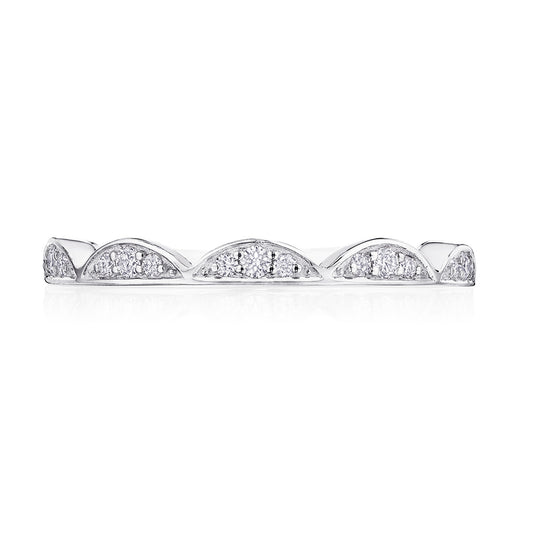 Crescent Crown Ring with Diamond