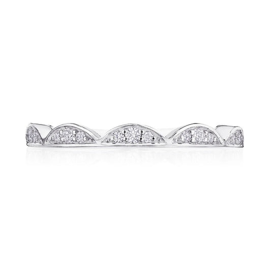 Crescent Crown Ring with Diamond