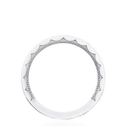 Crescent Crown Ring with Diamond