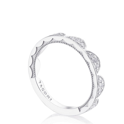 Crescent Crown Ring with Diamond