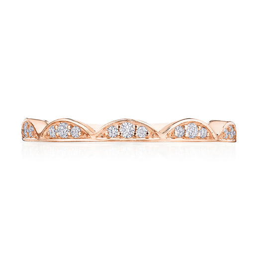Crescent Crown Ring with Diamond