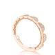 Crescent Crown Ring with Diamond