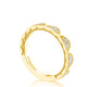 Crescent Crown Ring with Diamond