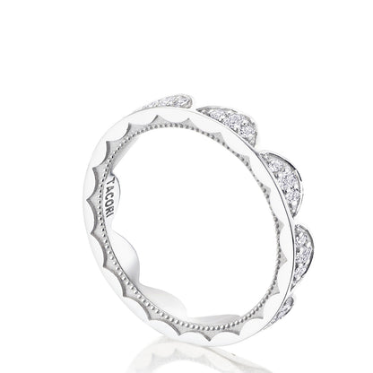 Crescent Crown Ring with Diamond
