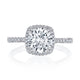 Round with Cushion Bloom Engagement Ring