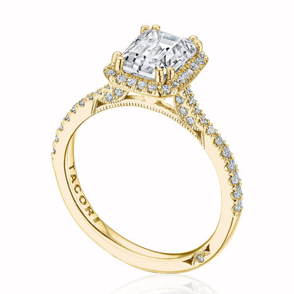 Emerald Bloom Engagement Ring