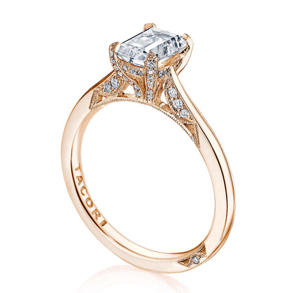 Emerald Solitaire Engagement Ring