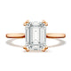 Emerald Solitaire Engagement Ring
