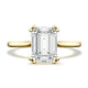 Emerald Solitaire Engagement Ring