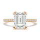 Emerald Solitaire Engagement Ring