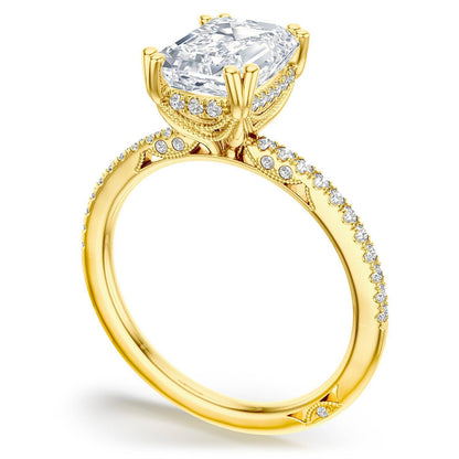 Emerald Solitaire Engagement Ring