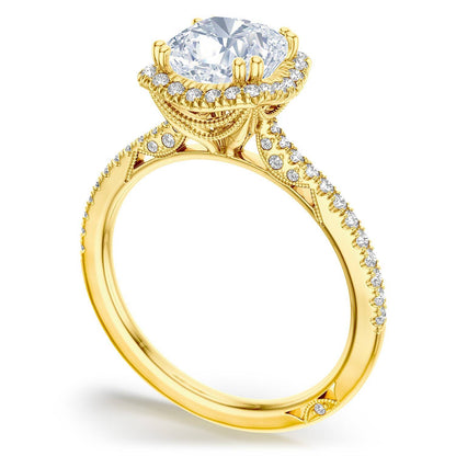 Cushion Bloom Engagement Ring