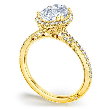 Pear Bloom Engagement Ring